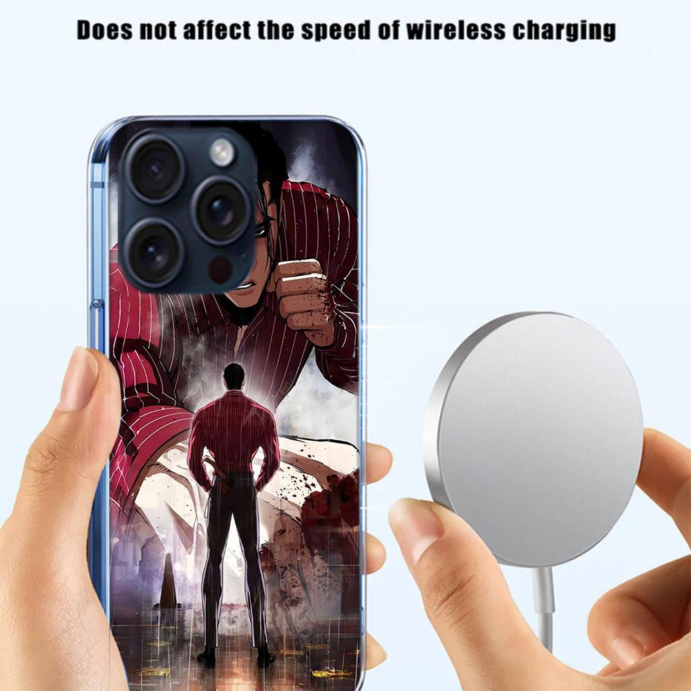 Jonggun Lookism Clear Phone Case For Iphone 17 Air 16 Pro Max 15 Pro 14 Plus 17E 16E 11 13 12 Mini Cover Cases Fundas Cell TPU