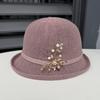 New dome shows washbasin hat temperament elegant crimped fashion hat spring and summer women's travel sun protection hat