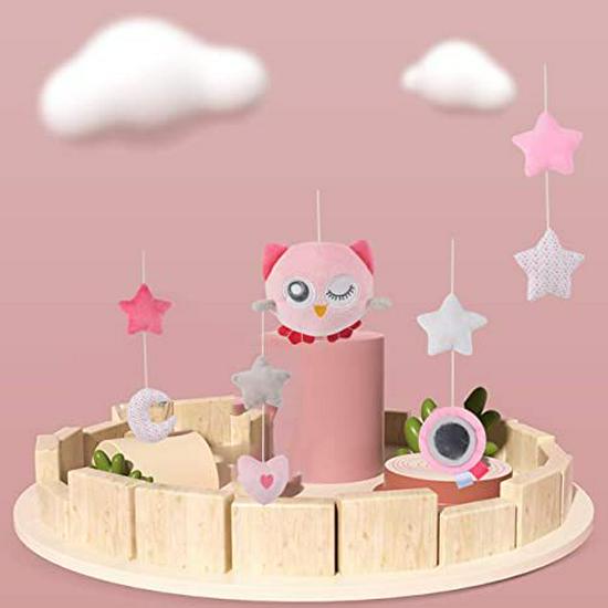 Calming Wind Chime Baby Crib Mobile - Music Rattle Pendant for Bedside or Hanging Decor