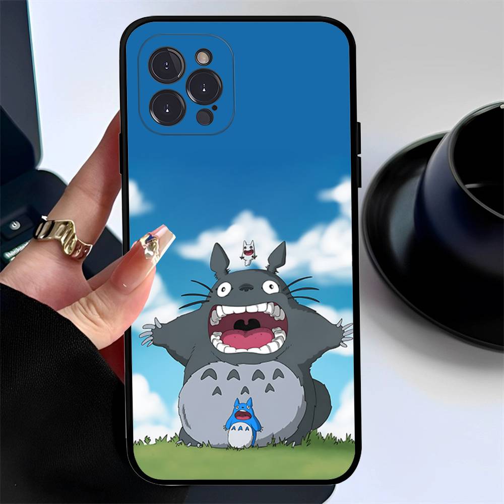 Cartoon Cute T-Totoros Phone Case For Iphone 17 16 15 16e 14 13 12 11 Pro Max Plus Case Cover Coque