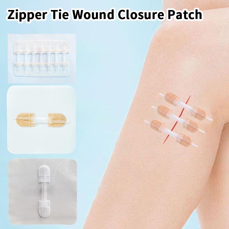 Plaster do zamykania ran na zamek błyskawiczny Plaster hemostatyczny Szybkie szwy na rany Bandaże przenośne na zewnątrz do pielęgnacji ran