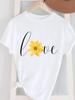 (Asian Size) letter trend 90s lovely Women's Top T Female Print Short Sleeve T-shirts Fashion O-neck Casual Clothing  Graphic Tee