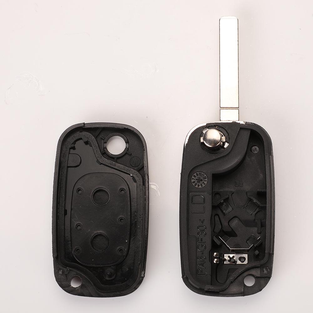 Kompatible Renault 2-Tasten Klappschlüsselgehäuse Ersatz (Kein Logo)