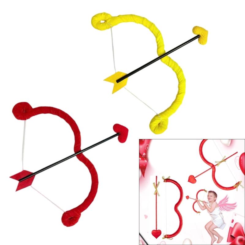 Heart Shaped Arrows And Bow Costume Accessories Props for Role Playing And Creative Photography Party Props