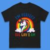 Rainbow Unicorn LGBT Pride Mens T-Shirt Womens Tops Tees