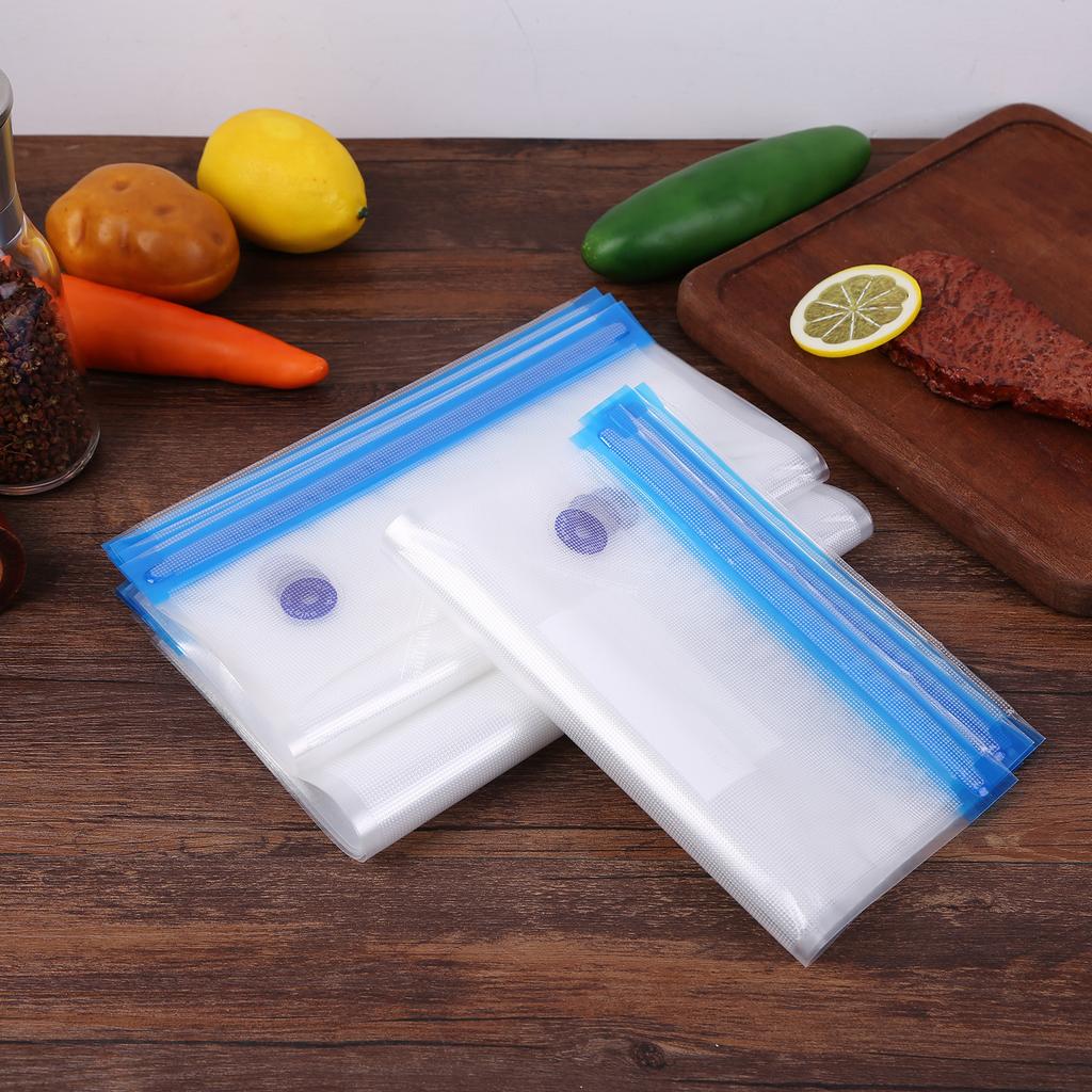 Reusable Vacuum Food Storage Bag Waterproof Packaging Food Bag Set for Cooking Fruit Pouch Fresh Holder Kitchen Supplies