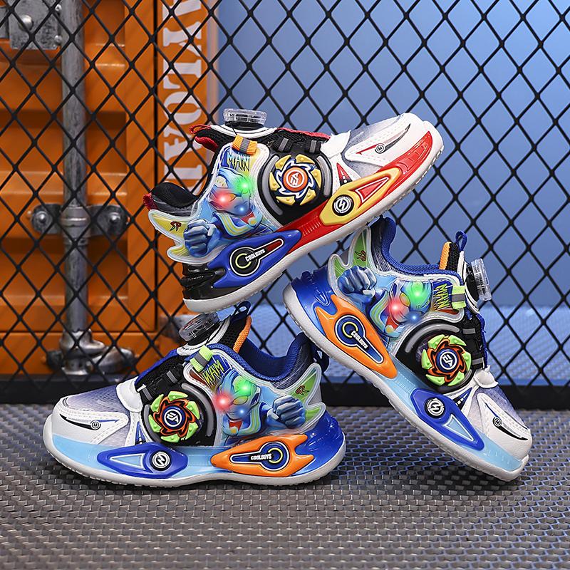 2026 Mode Alle Jahreszeiten Kindersport-Freizeitschuhe Heißer Verkauf Leichte Weiche Federnde Sohle Schuhe Drehverschluss Abriebfeste Kinder-Sneaker