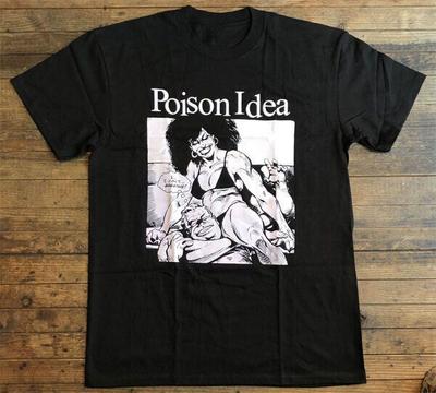 ΠΩΛΗΣΗ! - POISON IDEA Μπλουζάκι Μπάντας Κοντομάνικο Μαύρο Unisex Unisex Μπλουζάκι
