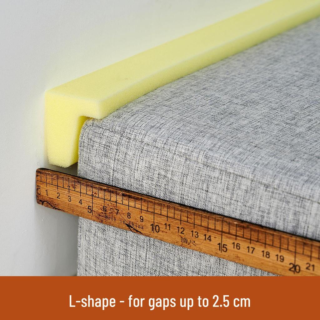 L-Shaped Bedside Furniture Gap Filler: High-Density Sponge Block for Dorm Beds