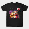 Men Black Print T-shirt Up No-Cut Transfer Paper Print Cotton Tshirt