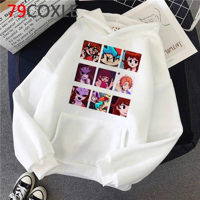 Hot Game Friday Night Funkin Hoodies Unisex Kawaii Hip Hop Harajuku Cartoon Graphic Streetwear Unisex Tops Fashion Sweatshirts Male Unisex