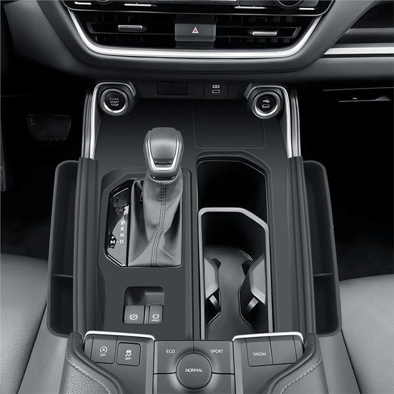 Silicone Center Console Gear Shift Panel Cover For Toyota Grand Highlander 2024 2025 Pocket Organizer Accessories