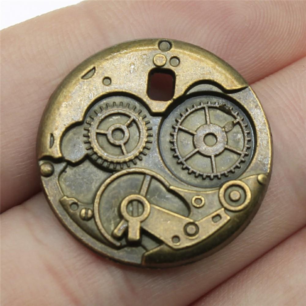 10pcs Big Size Alloy Charm Mechanical Steampunk Cogs & Gears Diy Accessories For DIY Jewelry Making
