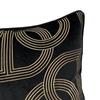 Deluxe Embroidery Black Chain Velvet Designer Pillow Cover Sofa Cushion Home Bed Decorative Case 45 x 45cm Sell by Piece