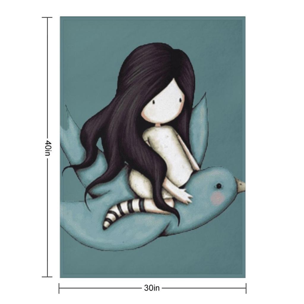 Gorjuss Flying Like a Bird Throw Blanket Summer Beddings Soft Blankets Ands Warm Winter Blankets