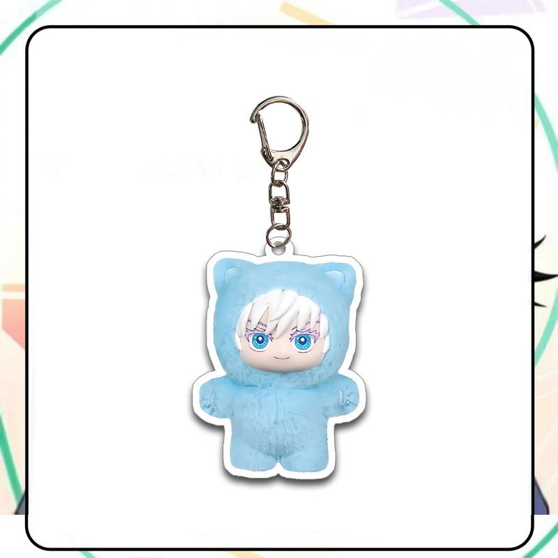 1 Piece Anime Surrounding Acrylic Keychain Jujutsu Kaisen Season 2 Cat Park Party Gojo Satoru Bag Accessories Pendant Fans Gifts