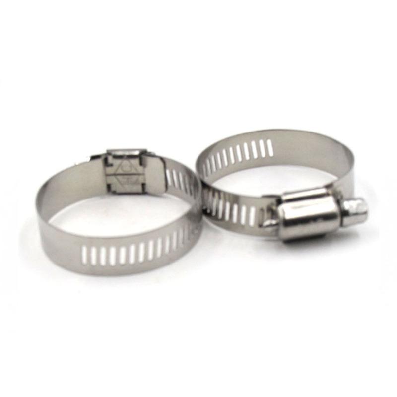 1/2pcs 304 Sino American Style Throat Clamp Band Width 12mm Clamps Stainless Steel Hose Clips Car Fuel Hose Pipe Clamps
