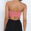 Cross-border Strapless Bandeau Yoga Sports Bra - Backless Design for Fitness