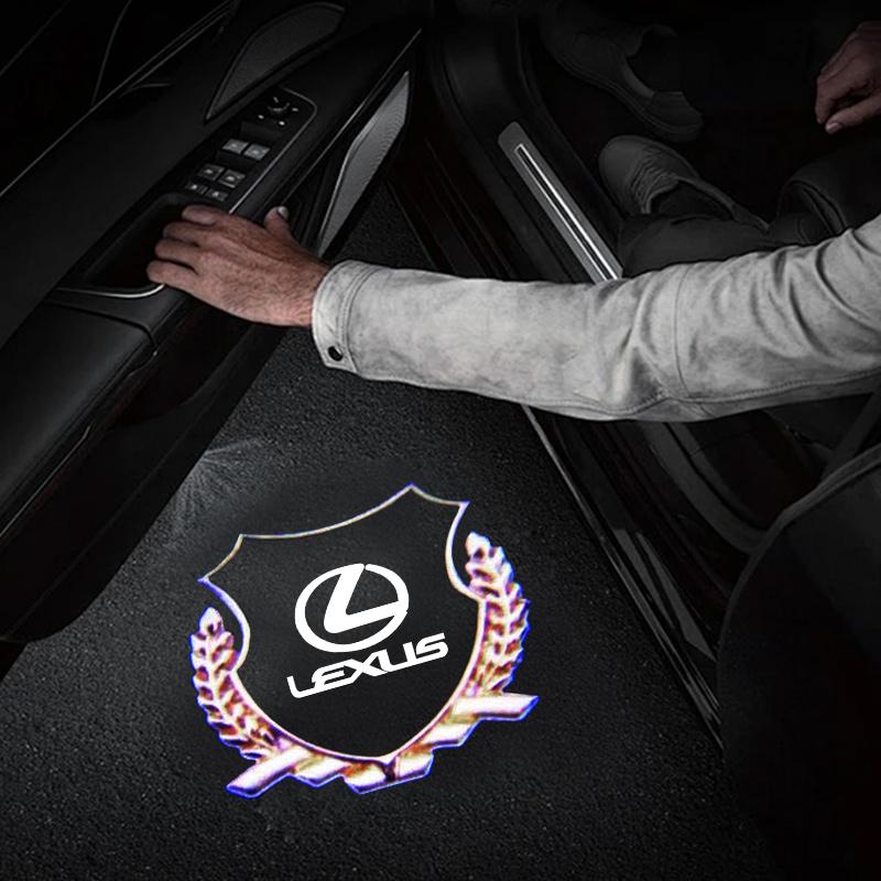 LED Auto Tür Willkommenslicht Logo Projektor Laser Lampen Für Lexus ES GS GX IS LS LX 460 RC 300 350 300h 330 400 RX270 350 450h RC