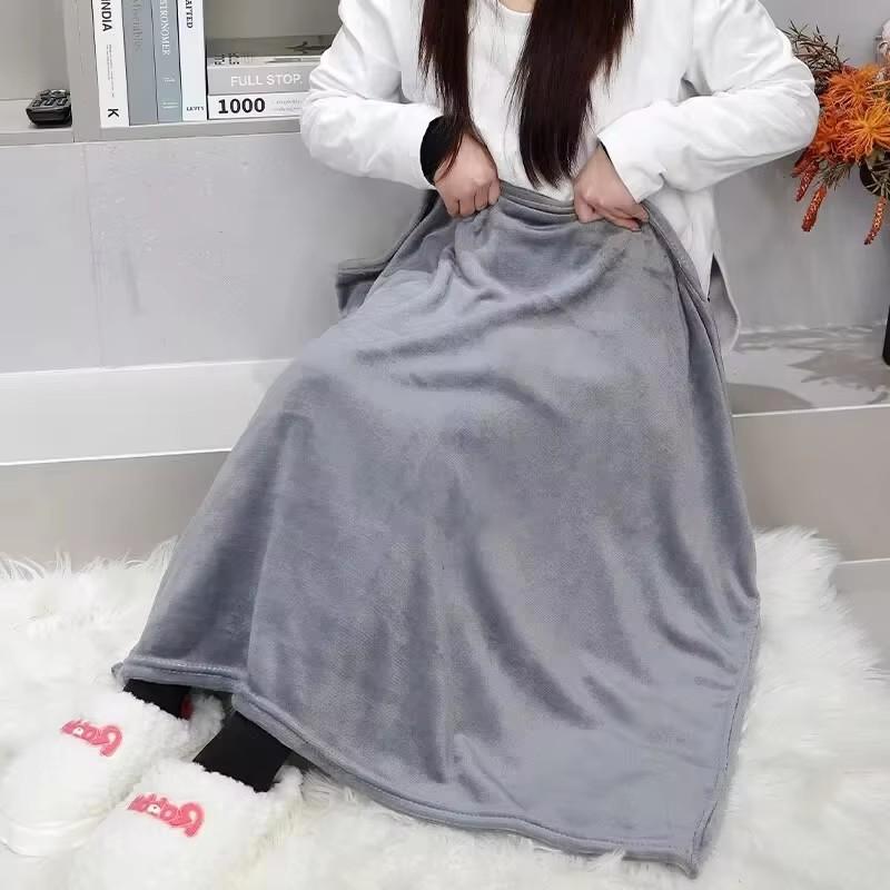 

Grey Flannel Fleece Blanket Adult Children Soft Warm Throw Bed Covers Simple Solid Color Sofa Breathable Bedspreads 70x100cm темно-сірий колір
