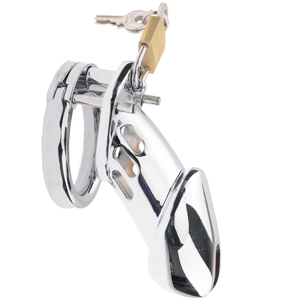 Male Chastity Lock CB6000sm: Metal Birdcage Seminal Vesicle Restraint Sex Toy
