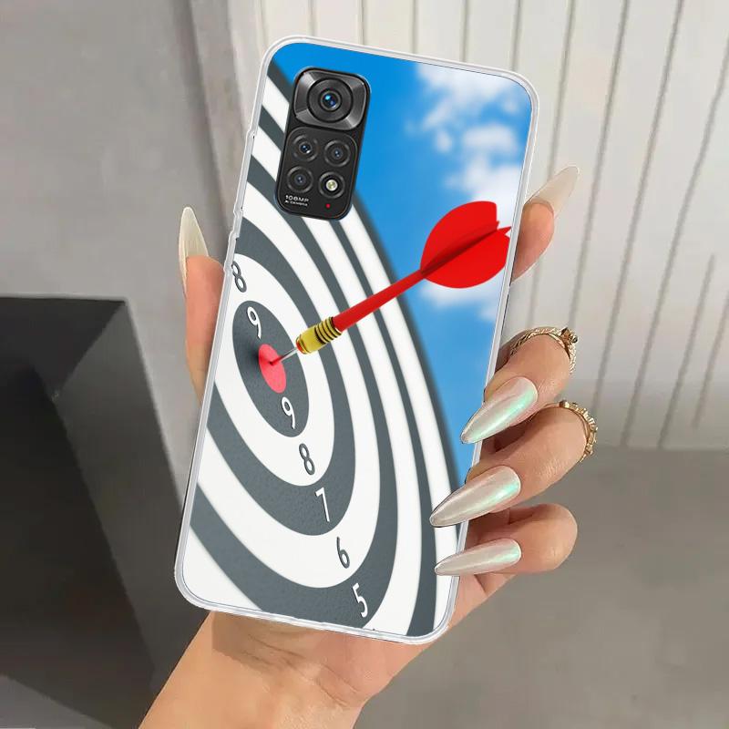 

Darts Aesthetics Wire Target Phone Case for Xiaomi Redmi Note 15 14 14S 13 12S 12 Pro 11S 11 Plus 11T 11E 10S Soft Funda Print S Redmi Note 14S