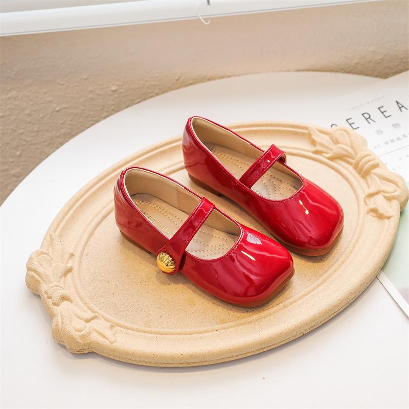 Fashion girls'  princess shoes autumn new girl single shoe soft soled girls flat shoe anti slip kids shoes versatile girl shoe