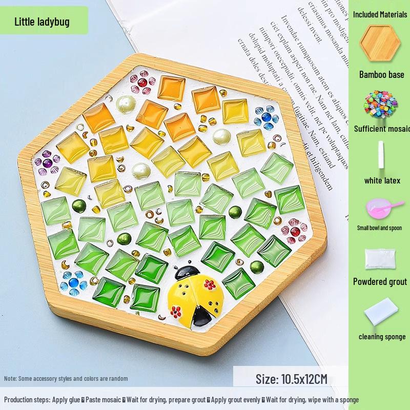DIY Mosaic Coaster Kit for Kids: Creative Father's Day Craft