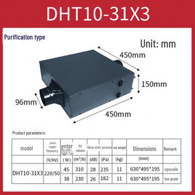 Nanyang Youwei Ultradünner Leiser Luftgebläse mit PM2.5-Reinigung