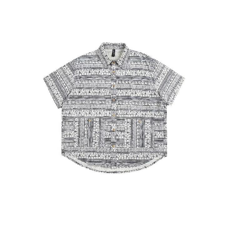 Sommer Neues lässiges Hemd mit Fünfviertelärmeln Übergroßes, lockeres Paar-Hemd mit Fünfviertelärmeln und kurzen Ärmeln für Männer und Frauen