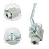 Hydraulic 2 Way Ball Valve Manual Operation with For BSP Threaded Connection Carbon Steel Body 500 Bar MWP for Oil Water Gas Use