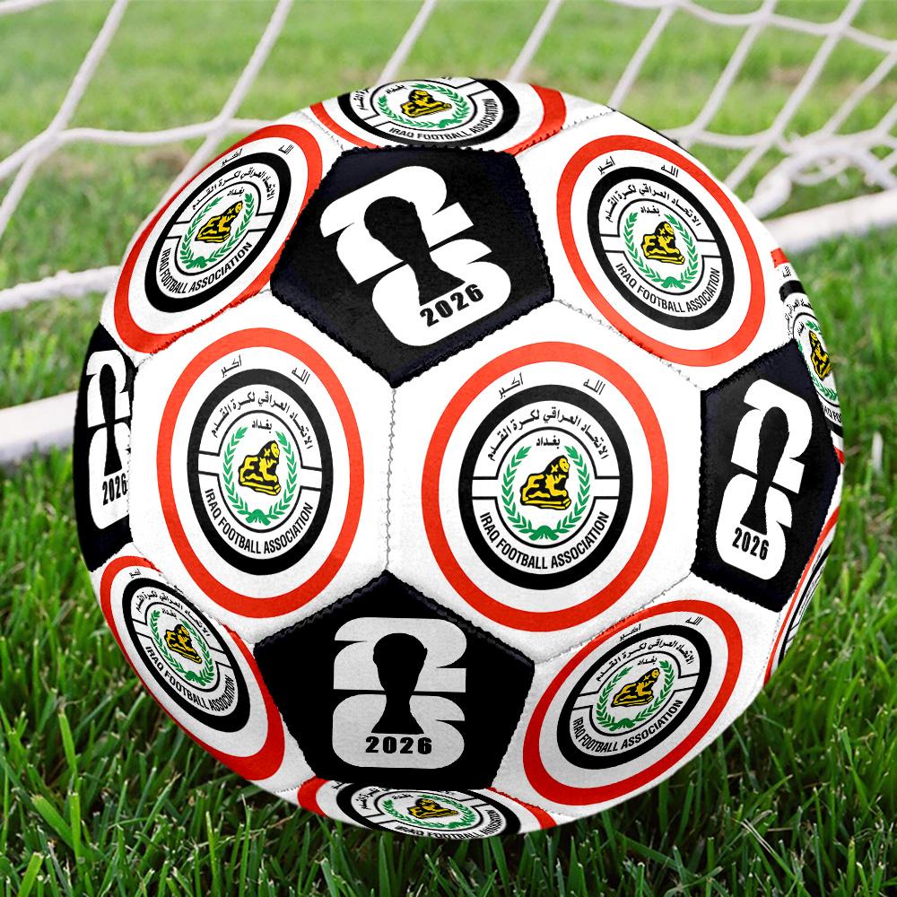 1pc Iraq Football Emblem Size 5 Soccer Ball Professional Match Training Football Indoor &Outdoor Sports Ball Club Training Ball Lightweight Durable y3 Size 5