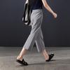 SOFSIL Women's Casual High-Waist Straight-Leg Cropped Pants
