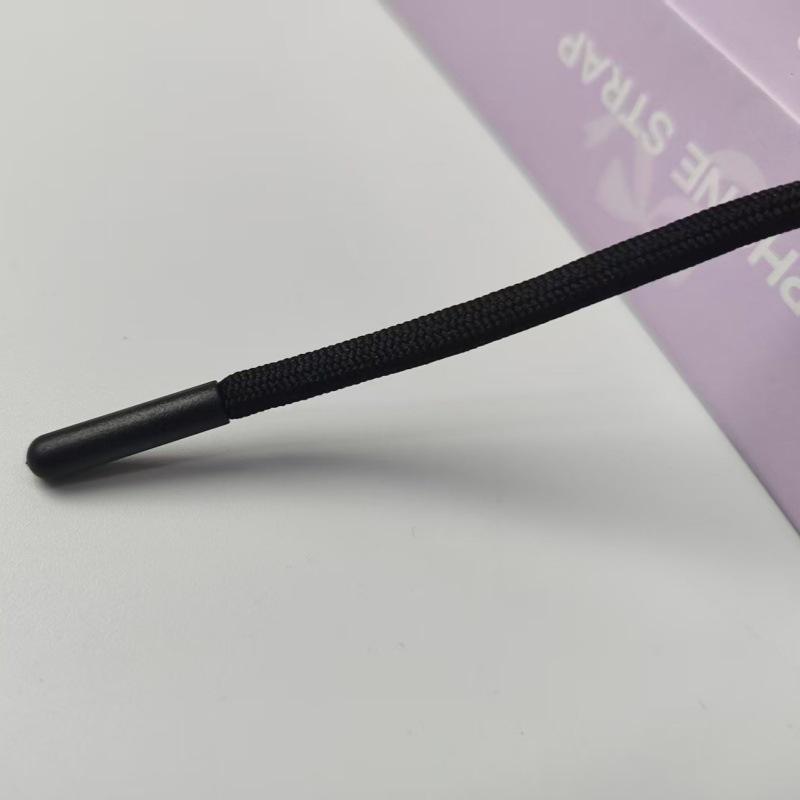 Polyester 5mm Core-Spun Hoodie and Pants Drawstring, Colored Round Shoelace & Cotton Rope