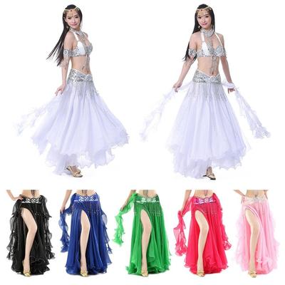 Belly Dance Accessories Shining Sequins Dancing Skirt Show Costumes Spanish Skirt Belly Dance Skirt