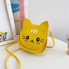 Bag Cat Shoulder Childrens Cartoon Animal Bag Zipper Design Made Of Material Pu