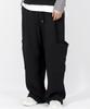Deumakeu M Side Pocket Wide One-Tuck Real Street Sweat Pants Black