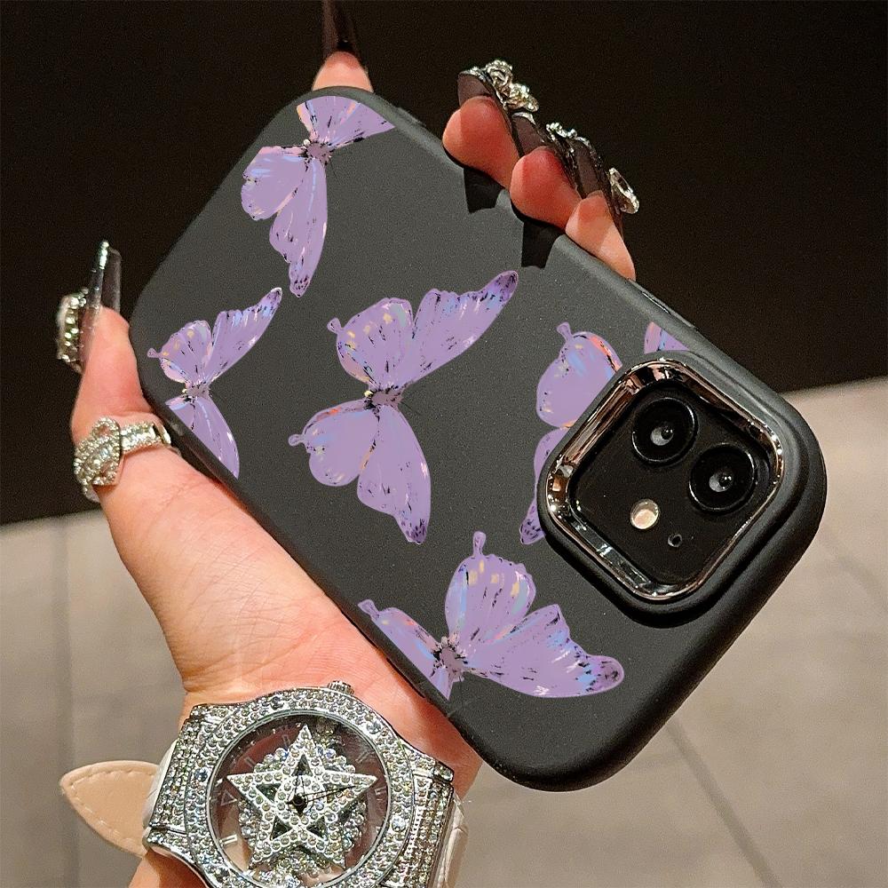 Solid Color Silver Edge Lens Soft Liquid Silicone Shockproof Phone Case for iPhone Samsung Huawei Honor Xiaomi Redmi OPPO Realme Vivo Infinix Tecno