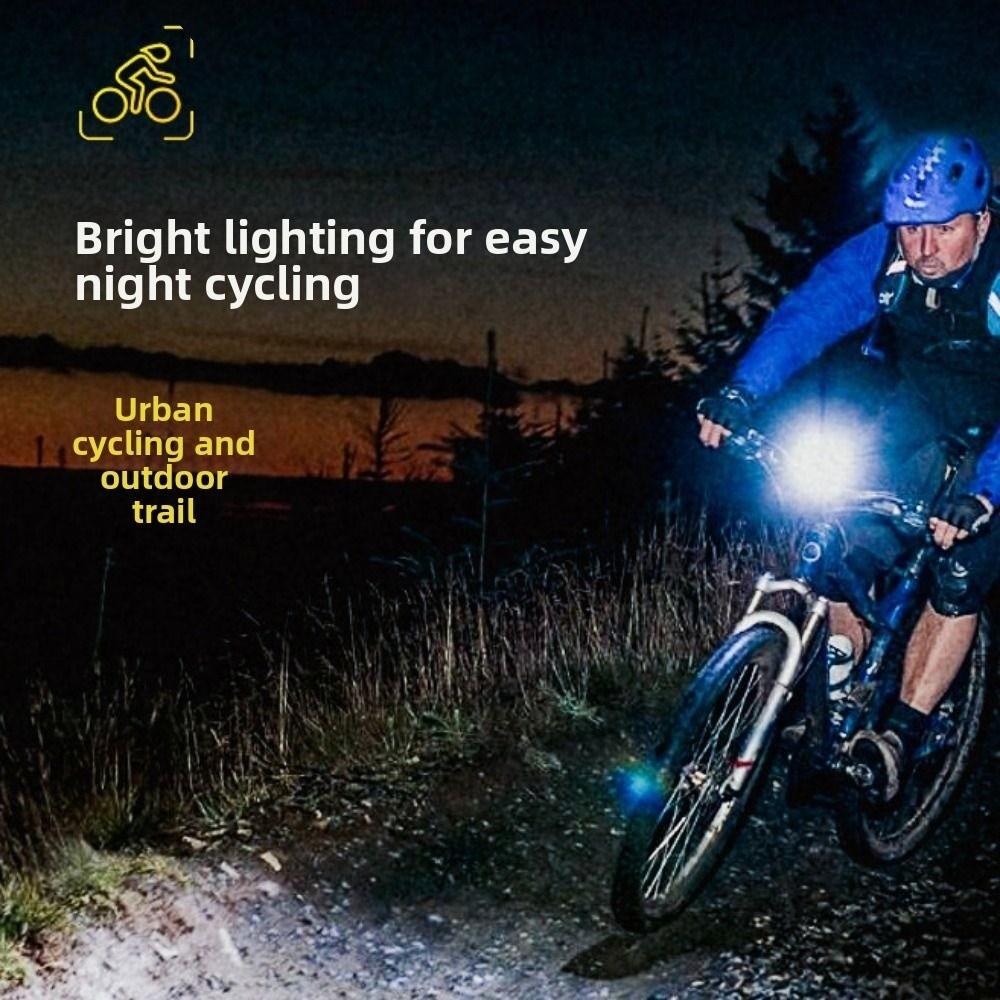 Waterproof Solar Bicycle Light 3 Modes LED Bike Front Lamp Portable Night Riding Lamp Camping