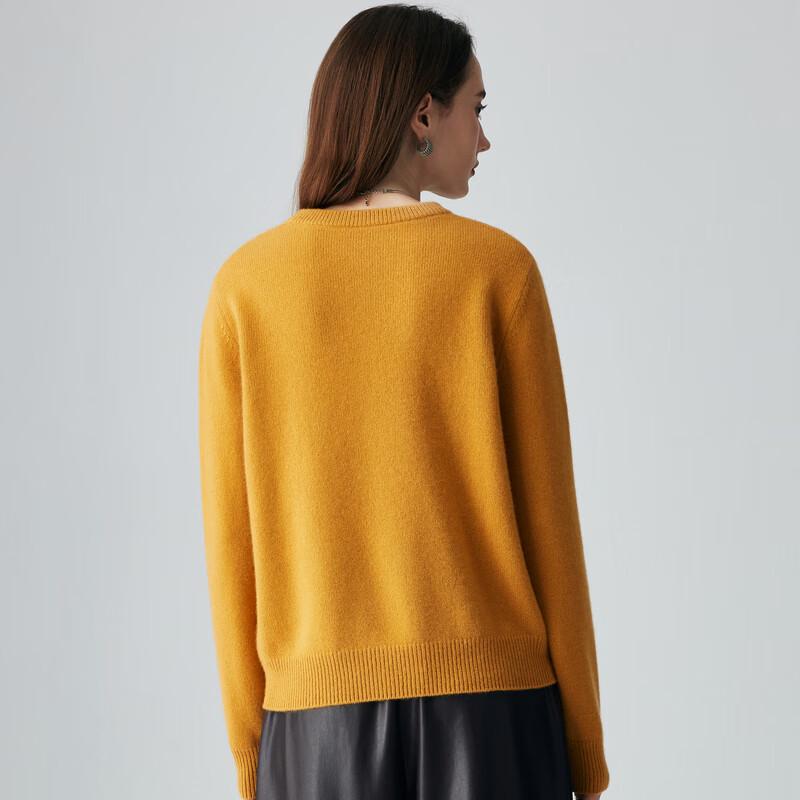 PALUOPO Women's Thick Cashmere Round Neck Sweater