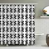 Black White Bath Shower Curtain Decorative Pattern Printing Water Repellent Polyester Fabric Bathroom Decoration Supplies For Ho