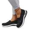 Women's Plus Size Casual Slip On Shoes Butterfly Embroidery Flyknit Mesh Lightweight Breathable Walking Sneakers for Everyday Wear