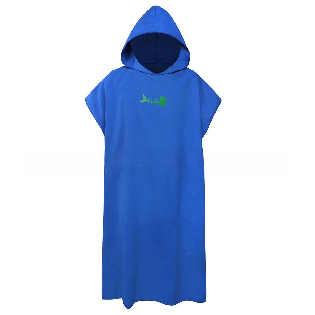 Hooded Quick-Drying Microfiber Bathrobe for Adults - Absorbent Beach & Swimming Towel