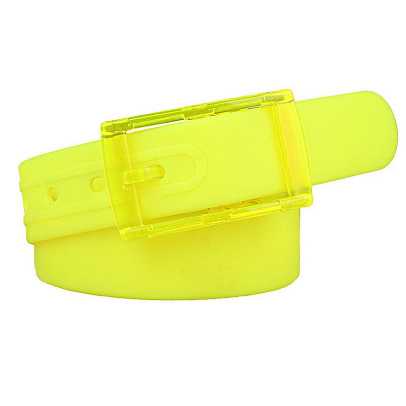 Candy Type Men And Women Lovers General Belt Silica Gel Belt Plastic Bel