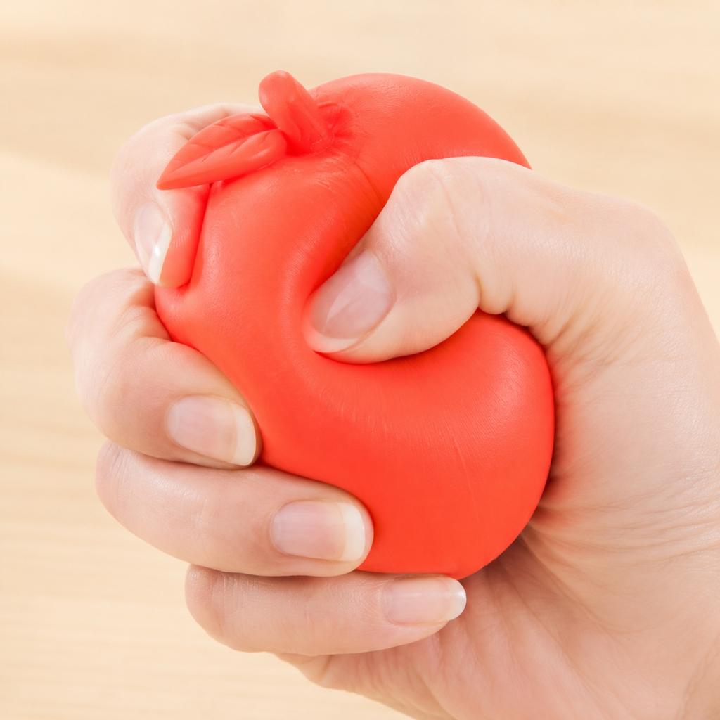 Fruit Shaped Stress Relief Toy Soft Squeeze Ball Sensory Fidget Toy for Hand Therapy and Anxiety Reduction Durable Material