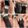 Rubber Sports Band for Apple Watch Ultra 3/2 49mm Titanium Color Sports Bracelet for iWatch Series 11 10 46mm 9 8 7 6 se 44 45mm