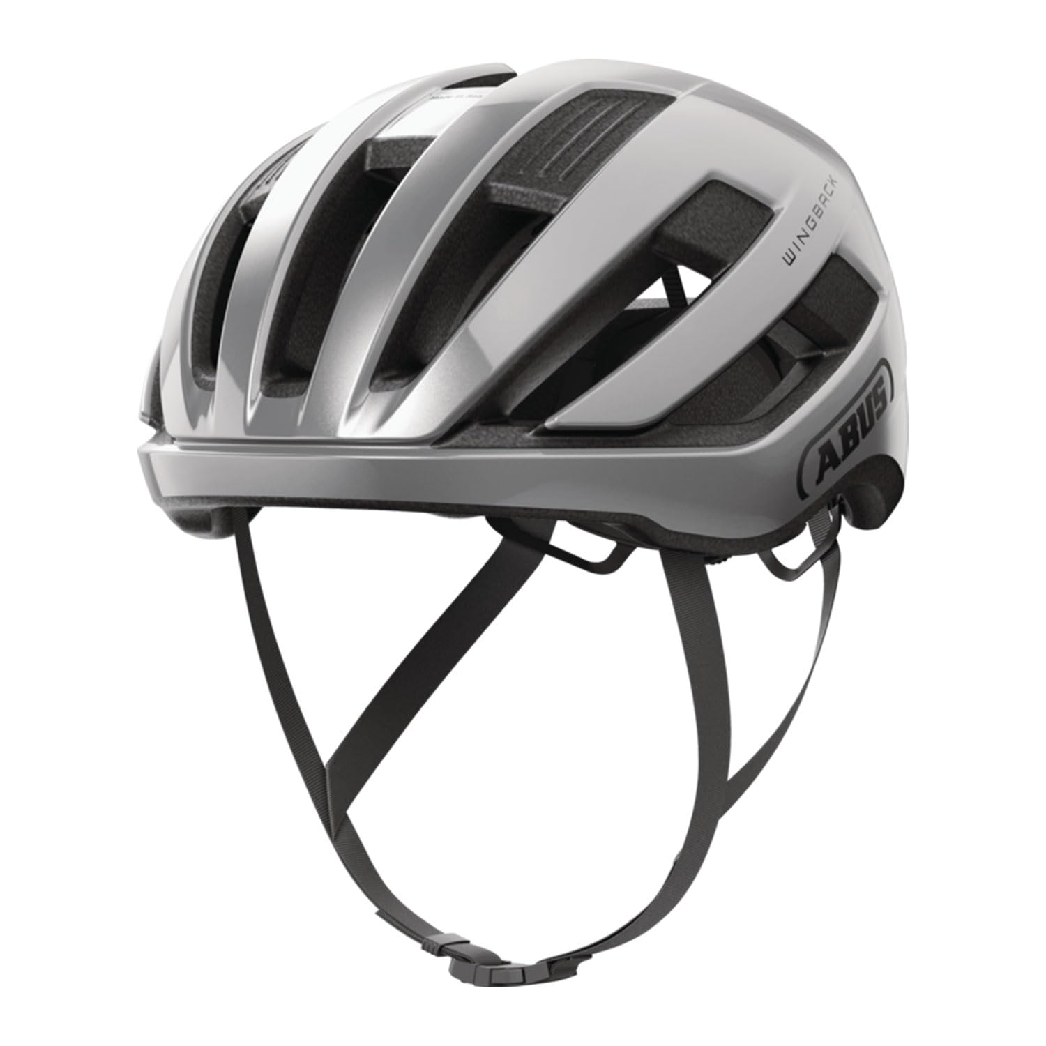 

ABUS Wingback Gleam Size L for and sporty perfect for bicycles and kick Helmet, Silver, (57-61cm), casual, urban, riding, scooters.