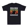 Pew Pew Madafakas Black Cat Funny Saying Gun Novelty Vintage Men's T-Shirt