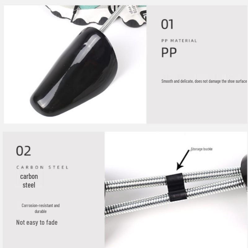 Adjustable Plastic Shoe Trees for Men & Women - Anti-Wrinkle, Non-Deforming, Telescopic Shoe Expanders