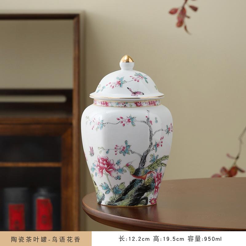 

1300 мл керамический чайник для чая, влагостойкий герметичный чайник, контейнер для чая, гостиная, журнальный столик, настольный декоративный керамический горшок